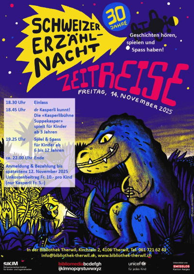 Schweizer Erzählnacht. Thema: Zeitreise
