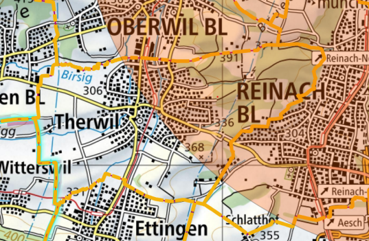 Pufferzone um Therwil